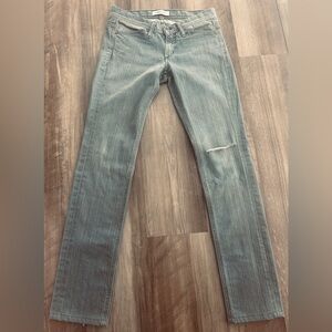 Habitual Vintage Y2K Light Gray Jeans with Subtle Distress - 26